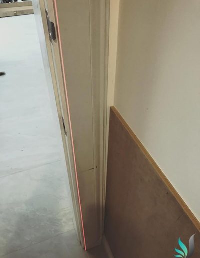 Custom Creations wainscoting wall panelling installation in Sorrento WA home doorway