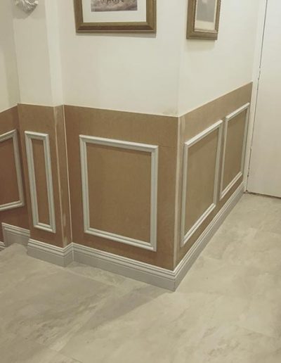 Wainscoting wall panelling to Sorrento WA home